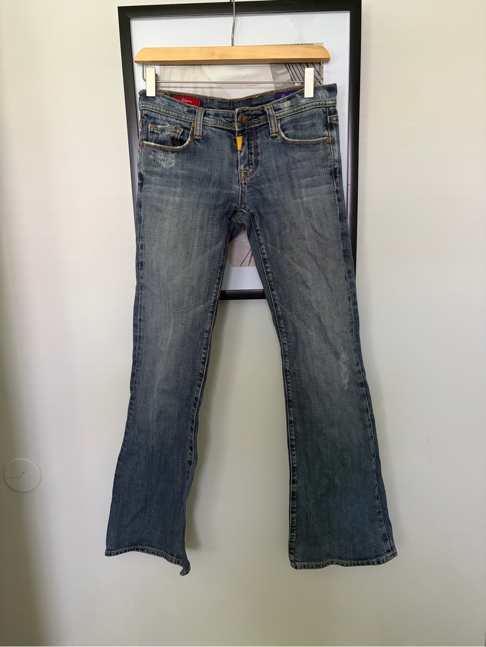 Vintage Low Rise Flared Jeans